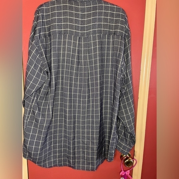 KENNETH Cole New York Mens XL Black and Tan Button Down Shirt EUC - Picture 4 of 4